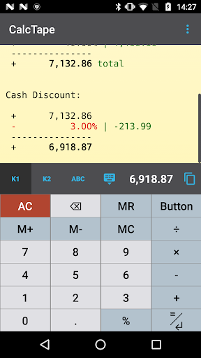 CalcTape Calculator with Tape – ماشین حساب و دفتر یادداشت — تصویر 8