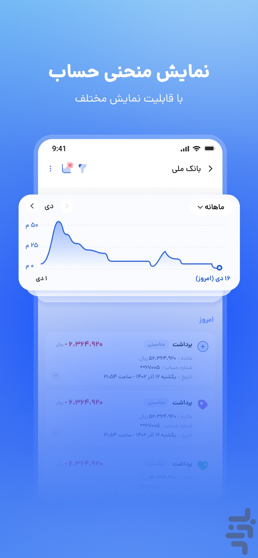 رسینو - مدیریت پیامک‌ها و مالی — تصویر 4
