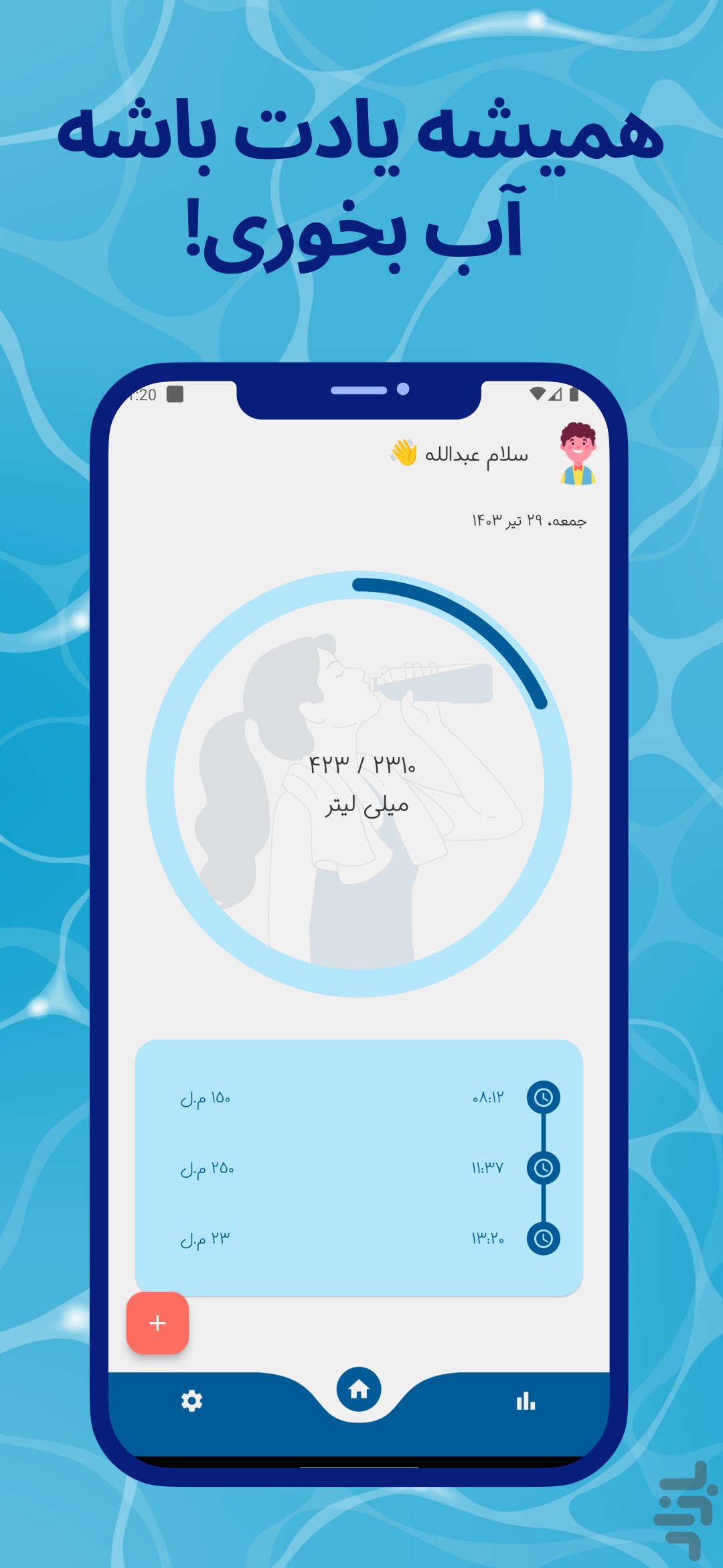یاداور اب خوردن — تصویر 1