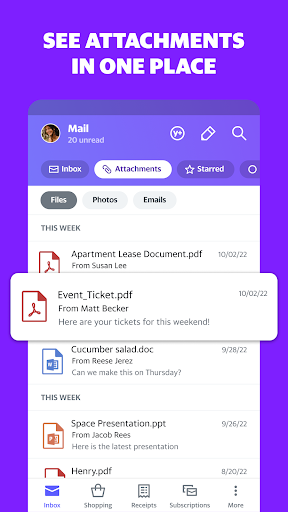 Yahoo Mail: Email & Planner — تصویر 4