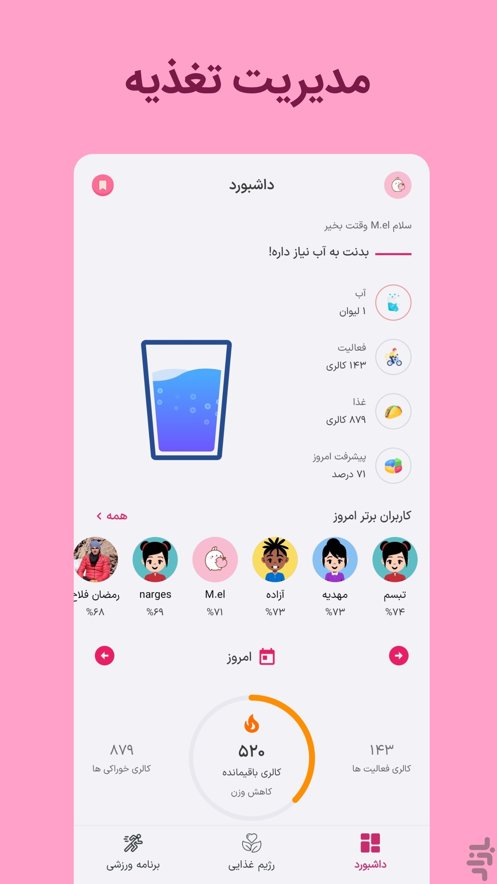 فیبو - کالری شمار و رژیم غذایی — تصویر 1