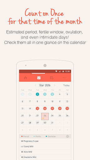 Once -A special period tracker — تصویر 3