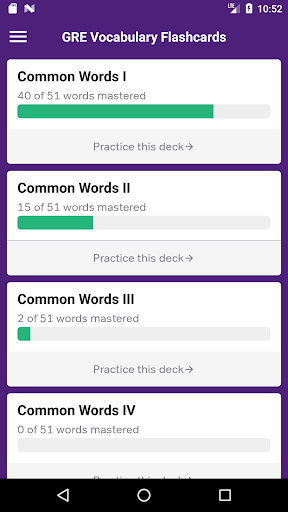 GRE Vocabulary Flashcards — تصویر 1