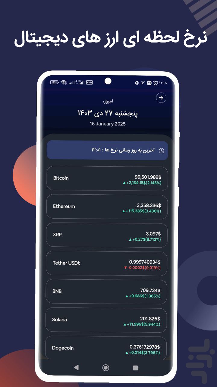 نرخ ارز ، طلا و سکه — تصویر 5