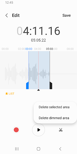 Samsung Voice Recorder – ضبط صدای سامسونگ — تصویر 8
