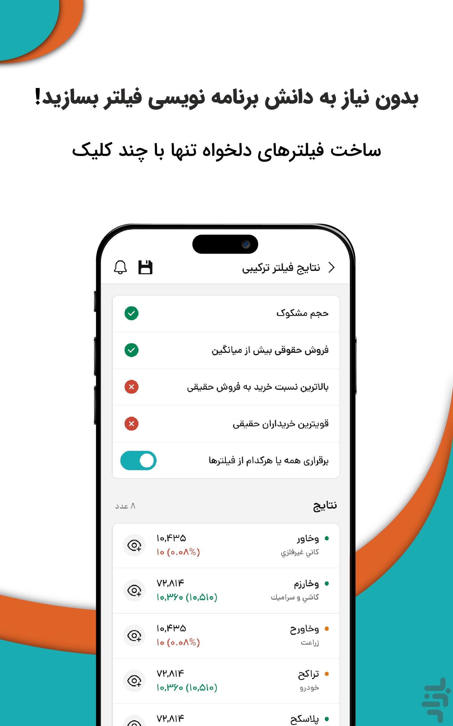 فیلتر هوشمند بورس — تصویر 1