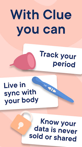 Period Tracker Clue - Ovulation and Cycle Calendar — تصویر 1
