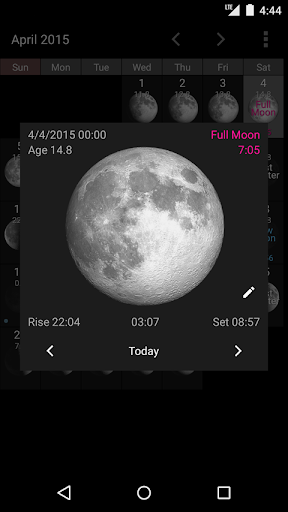 Simple Moon Phase Widget - ویجت دوره های ماه — تصویر 4