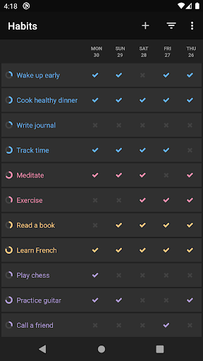 Loop Habit Tracker - ردیاب عادت لوپ — تصویر 5