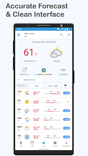 Foreca Weather & Radar — تصویر 1