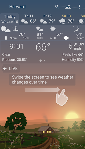 Awesome Weather YoWindow - Live Wallpaper, Widgets — تصویر 4