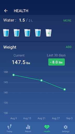 Pedometer - کالری و گام شمار — تصویر 3