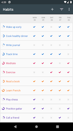 Loop Habit Tracker - ردیاب عادت لوپ — تصویر 1
