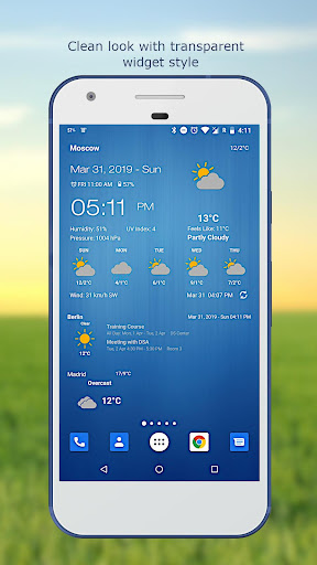 Weather & Clock Widget — تصویر 3