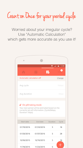 Once -A special period tracker — تصویر 6