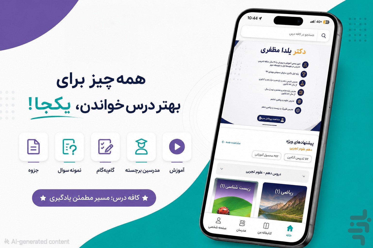 کافه درس|جزوه،نمونه سوال،گام به گام — تصویر 1