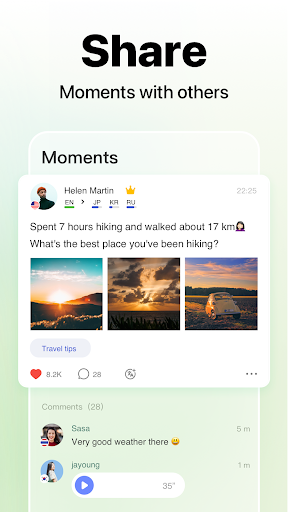 HelloTalk – گفتگو و آموزش زبان هلو تاک — تصویر 3