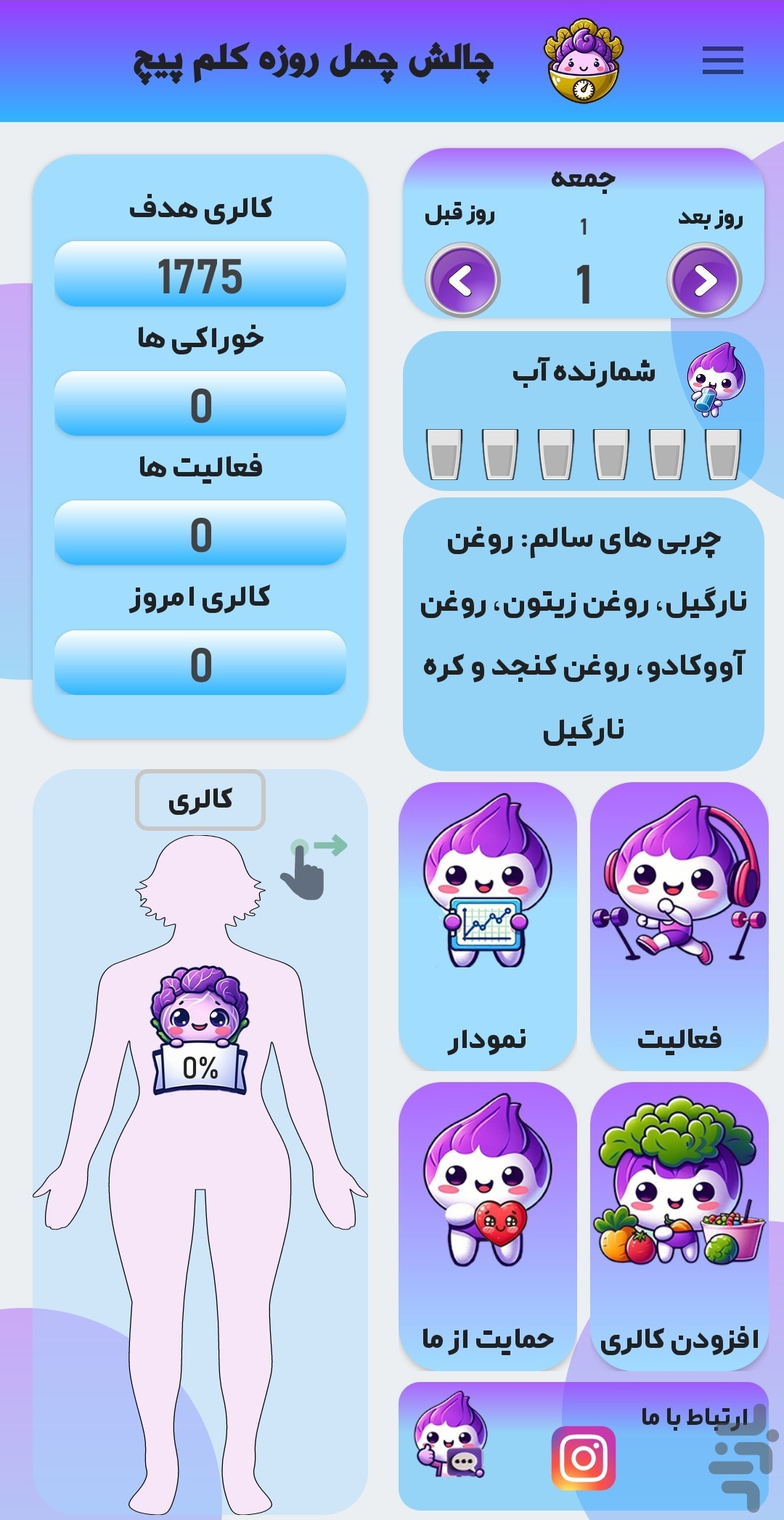 کلم پیچ - چالش کالری شماری چهل روزه — تصویر 3
