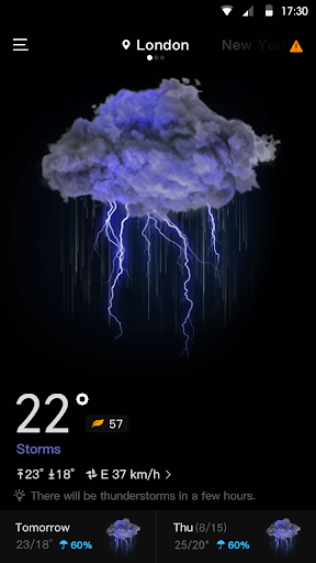 Live Weather & Accurate Weather Radar – WeaSce – پیش‌بینی آب و هوا — تصویر 1