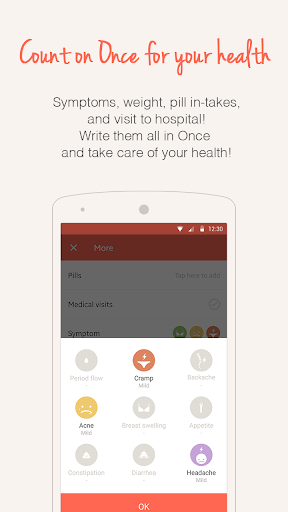 Once -A special period tracker — تصویر 5