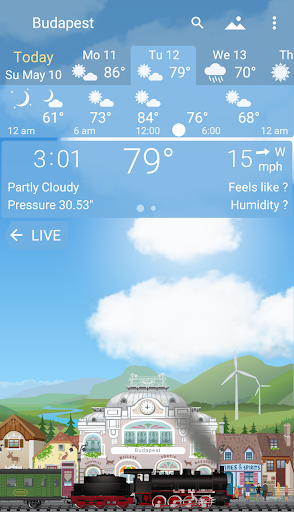 Awesome Weather YoWindow - Live Wallpaper, Widgets — تصویر 7