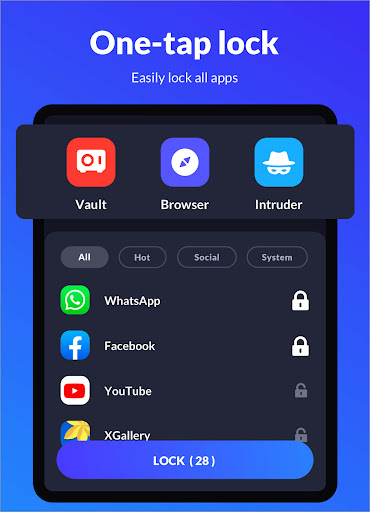 App Lock - قفل برنامه‌ها با اثر‌انگشت و رمز‌عبور — تصویر 8