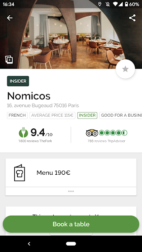 TheFork - Restaurant bookings — تصویر 1