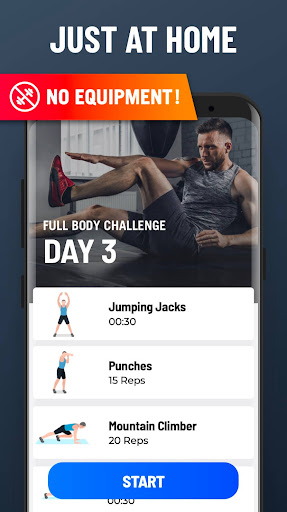 Home Workout - تمرین در خانه بدون تجهیزات — تصویر 4